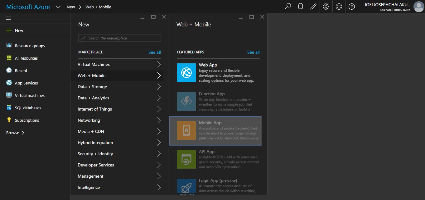 Azure Mobile App